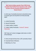 Multi family building operator Exam 2026 Actual  Complete Real Verified Exam Questions with verified  Answers &lpar;Correct Answers&rpar; Already Graded A&plus; &sol;  Newest Exam&excl;&excl;&excl;