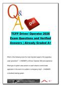 TCFP Driver Operator Exam Prep &ndash; Fire Apparatus Operations&comma; Pump Testing&comma; Hydrants & Hose Systems &lpar;300 Questions and Answers&rpar; &ndash; Texas Commission on Fire Protection