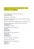 DANB RADIOLOGY EXAM WITH 100&percnt; CORRECT ANSWERS 
