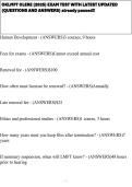 OKLMFT OLERE &lpar;2025&rpar; EXAM TEST WITH LATEST UPDATED &lpar;QUESTIONS AND ANSWERS&rpar; already passed&excl;&excl;