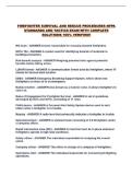 FIREFIGHTER SURVIVAL AND RESCUE PROCEDURES NFPA STANDARDS AND TACTICS EXAM WITH COMPLETE SOLUTIONS 100&percnt; VERIFIED&excl;&excl;