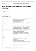 NUR-328 Final Exam Questions With InDepth Solutions