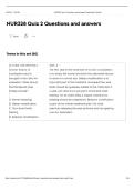 NUR328 Quiz 2 Questions and answers