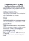 ASWB Masters Practice Test Exam Questions And Answers 2026&sol;2027