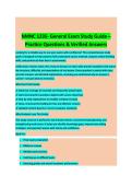 NMNC 1235 COMPLETE STUDY GUIDE 2026&sol;2027 WITH VERIFIED QUESTIONS AND ANSWERS &vert;&vert; 100&percnt; PASS GUARANTEE &vert; UPDATED VERSION