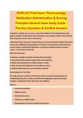NUR1141 FINAL EXAM COMPLETE STUDY GUIDE 2026&sol;2027 WITH VERIFIED QUESTIONS AND ANSWERS &vert;&vert; GUARANTEED PASS &vert; NEWEST VERSION