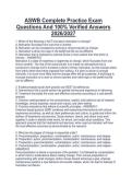 ASWB Complete Practice Exam Questions And 100&percnt; Verified Answers 2026&sol;2027