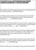 TCOLE BPOC Practice EXAM QUESTIONS AND VERIFIED ANSWERS 2025&lpar;GRADED A&plus;&rpar; DETAILED ANSWERS&excl;&excl;