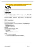 2025 AQA A-LEVEL HISTORY Component 2N Revolution and Dictatorship&colon; Russia&comma; 1917-1953 Question Paper & Mark Scheme &lpar;Merged&rpar; Friday 6 June 2025