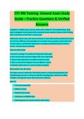 CITI IRB TRAINING COMPLETE STUDY GUIDE 2026&sol;2027 WITH VERIFIED QUESTIONS AND ANSWERS &vert;&vert; 100&percnt; PASS GUARANTEE &vert; UPDATED VERSION