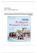 Test Bank for Burns&rsquo; Pediatric Primary Care 7th Edition by Dawn Lee Garzon Maaks et al&period; ISBN 9780323597142 Complete Questions & Verified Answers Chapters 1‑46 2026