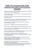 NURS 753 Final Exam Study Guide Questions And 100&percnt; Correct Answers 2026&sol;2027