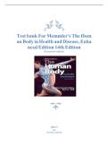 TESTBANK FOR Memmler's The Human Body in Health and Disease Enhanced 14th Edition