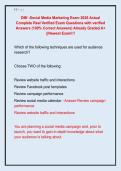 DMI -Social Media Marketing Exam 2026 Actual  Complete Real Verified Exam Questions with verified  Answers &lpar;100&percnt; Correct Answers&rpar; Already Graded A&plus;  &vert;&vert;Newest Exam&excl;&excl;&excl;
