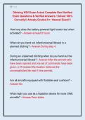   Ditching KSV Exam Actual Complete Real Verified  Exam Questions & Verified Answers &sol; Solved 100&percnt;  Correctly&excl;&excl; Already Graded A&plus; &sol; Newest Exam&excl;&excl;&excl; 