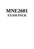 MNE 2601 EXAM PACK  questions and answers and summarized notes for exam preparation