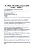 NC DOCC Test Exam Questions And Answers 2026&sol;2027