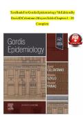 Test Bank For Gordis Epidemiology 7th Edition By David D Celentano&semi; Moyses Szklo Chapters 1 - 20 Complete