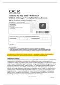 GCSE BIOLOGY B &lpar;TWENTY FIRST CENTURY SCIENCE&rpar; &mdash; Actual May 2025 PAST PAPER&colon; Breadth in Biology &lpar;Foundation Tier&rpar;&period; All Assessment Questions & Mark Scheme &lbrack;OCR J257&sol;011 Exam Resource Summary The GCSE &lpar;9-1&rpar; Biology B &lpar;Twenty First Century Science&rpar; May 2025 F