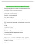 Final Exam Material Questions with Correct Answers 100&percnt; Verified 