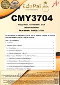 CMY3704 Assignment 1 &lpar;COMPLETE ANSWERS&rpar; Semester 1 2026 - DUE March 2026