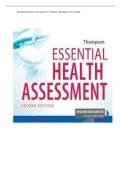 Essential Health Assessment &ndash; 2nd Edition &lpar;2026&rpar; by Thompson &vert; Study Guide & Nursing Notes