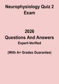 Neurophysiology Quiz 2 PDF &vert; Nervous System Physiology Practice Test & Study Guide