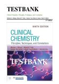 Clinical Chemistry 9th Edition &lpar;2022&rpar; &ndash; Complete Test Bank for Students