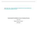 WGU D188 Task 1&colon; Enhancing Reading Comprehension through Collaboration &ndash; 2026 Update with complete solutions&period;