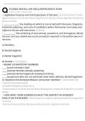 FLORIDA DENTAL LAW AND JURISPRUDENCE EXAM 100&percnt; SOLVED 