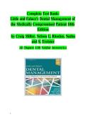 Dental Management of the Medically Compromised Patient 13th Edition &lpar;2023&rpar; &ndash; Complete Test Bank
