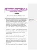 Solution Manual Government and Not-for-Profit Accounting Concepts and Practices 9th Edition by Michael H&period; Granof 2026 ISBN 9781119803898