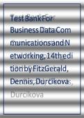 Business Data Communications and Networking 14th Edition &lpar;2023&rpar; &ndash; Complete Test Bank