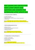 2026 LEADING SAFE CERTIFICATION  EXAM &lpar;LATEST UPDATE 2026&rpar;  QUESTIONS AND ANSWERS PLUS  RATIONALES&vert;&vert; LATEST UPDATE 2026