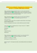 ACOG Practice Bulletins Comprehensive Questions and  Answers &vert; A&plus; Graded &vert; With Expert Solutions