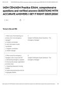 IAEM CEM&sol;AEM Practice EXAM&comma; comprehensive questions and verified answers QUESTIONS WITH ACCURATE ANSWERS &vert; GET IT RIGHT &vert;20252026&excl;