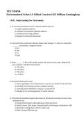 Test Bank for Environmental Science&colon; A Global Concern 16th Edition by William Cunningham & Mary Cunningham 2026 ISBN 9781264647842
