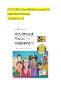 Full Test Bank for Advanced Pediatric Assessment &lpar;3rd Edition&rpar; by Ellen M&period; Chiocca Complete Coverage &lpar;Chapters 1-26&rpar; Verified Question & Answer Sets Developmental Milestones &sol; Neonatal Assessment &sol; Pediatric Physical Exam &sol; Chronic Illness Management Upda