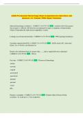 ACOG Postpartum Hemorrhage Exam Comprehensive Questions and  Answers &vert; A&plus; Graded &vert; With Expert Solutions 