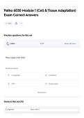 Patho 6030 Module 1 &lpar;Cell & Tissue Adaptation&rpar; Exam Correct Answers