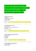 ECHELON QUIZ QUESTIONS AND  ANSWERS PLUS RATIONALES &lpar;LATEST  UPDATE 2026&rpar; WITH COMPLETE  SOLUTIONS&excl;&excl;&vert;&vert; BRAND NEW&excl;&excl; 