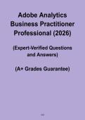 Adobe Analytics Business Practitioner Professional PDF &vert; Exam Prep & Study Guide