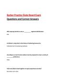 Barber Practice State Board Exam Questions and Correct Answers