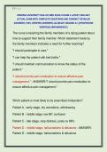 HERZING UNIVERSITY NSG 223 MED SURG II EXAM 2 LATEST 2026-2027  ACTUAL EXAM WITH COMPLETE QUESTIONS AND CORRECT DETAILED  ANSWERS &lpar;100&percnt; VERIFIED ANSWERS&rpar; &vert;ALREADY GRADED A&plus;&vert; &vert;&vert;PROFESSOR  VERIFIED&vert;&vert; &vert;&vert;BRANDNEW&excl;&excl;&excl;&vert;&vert;