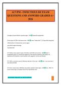 ACVPM - INFECTIOUS DZ EXAM QUESTIONS AND ANSWERS GRADED A&plus; 2026