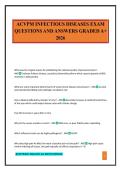ACVPM INFECTIOUS DISEASES EXAM QUESTIONS AND ANSWERS GRADED A&plus; 2026