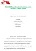 WGU C200 Task 2 &vert; Passed on First Attempt &vert;Latest Update with Complete Solution