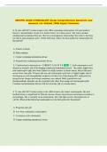 OB&sol;GYN&colon; ACOG GYNECOLOGY Exam Comprehensive Questions and  Answers &vert; A&plus; Graded &vert; With Expert Solutions