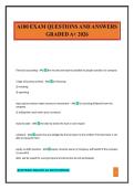 A100 EXAM QUESTIONS AND ANSWERS GRADED A&plus; 2026