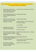 ACOG&colon; OB&sol;GYN Exam Comprehensive Questions and Answers  &vert; A&plus; Graded &vert; With Expert Solutions